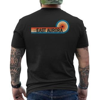 Retro East Aurora Vintage City East Aurora Men's T-shirt Back Print | Mazezy
