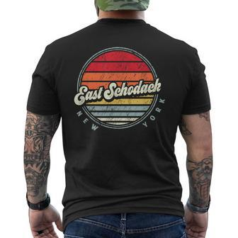 Retro East Schodack Home State Cool 70S Style Sunset Men's T-shirt Back Print | Mazezy UK
