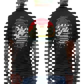 Retro Enka Home State Cool 70S Style Sunset Men's T-shirt Back Print | Mazezy