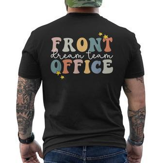 Retro Front Office Dream Team School Secretary Front Office Mens Back Print T-shirt - Thegiftio UK