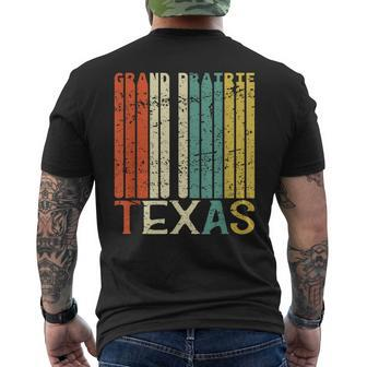 Retro Grand Prairie Residents State Texas Men's T-shirt Back Print | Mazezy UK