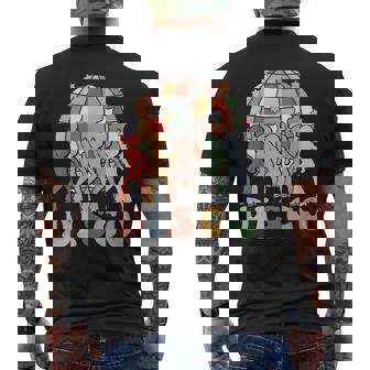 Retro Groovy 70S Disco Ball Vintage Dancing Queens Kings Mens Back Print T-shirt - Thegiftio UK