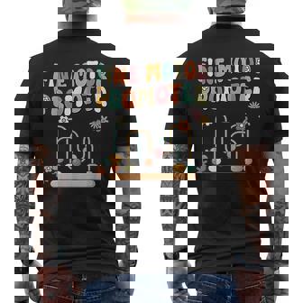 Retro Groovy Fine Motor Promoter Ot Occupational Therapy Mens Back Print T-shirt | Mazezy