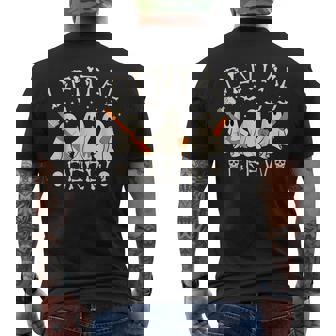 Retro Halloween Dental Crew Boo Th Dentist Hygiene Men's T-shirt Back Print | Seseable UK