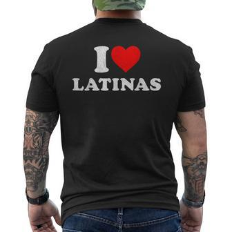 Retro I Heart Latinas Clothing I Love Latinas Men's T-shirt Back Print - Monsterry DE