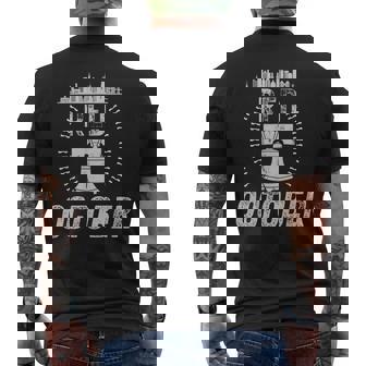 Retro Red October Philly Philadelphia Vintage 2023 Men's T-shirt Back Print | Mazezy