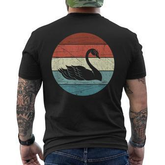Retro Swan Men's T-shirt Back Print | Mazezy