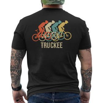 Retro Vintage Bike Truckee T Men's T-shirt Back Print | Mazezy