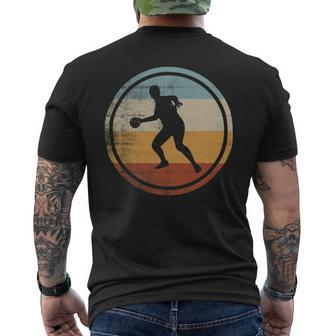 Retro Vintage Dodgeball Player Design Dodgeball Mens Back Print T-shirt - Monsterry