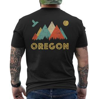 Retro Vintage Oregon Throwback And Gift Oregon Funny Gifts Mens Back Print T-shirt | Mazezy