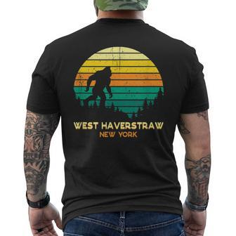 Retro West Haverstraw New York Bigfoot Souvenir Men's T-shirt Back Print | Mazezy UK