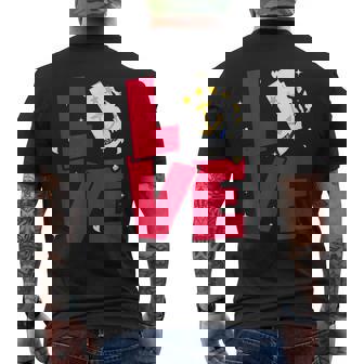 Rhode Island Flag Love 4Th Of July Rhode Island Home Pride Mens Back Print T-shirt | Mazezy