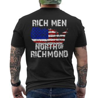 Rich North Of Richmond Oliver Anthony Country Music Usa Men's T-shirt Back Print | Mazezy