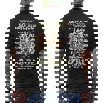 Rich People Have Brand Labels On Their Clothes Happy People Men's T-shirt Back Print | Mazezy