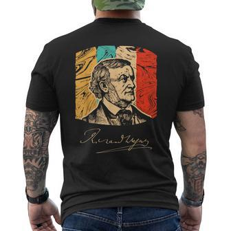Richard Wagner Conductor Director Musician Retro T Men's T-shirt Back Print | Mazezy