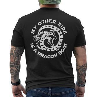 My Other Ride Is A Dragon Boat Men's T-shirt Back Print | Mazezy