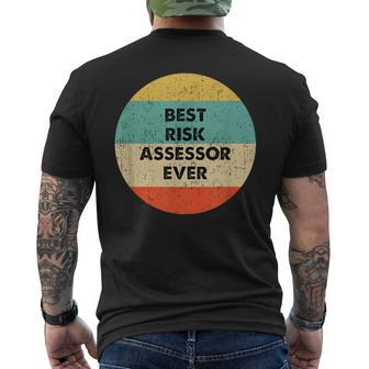 Risk Assessor Men's T-shirt Back Print | Mazezy