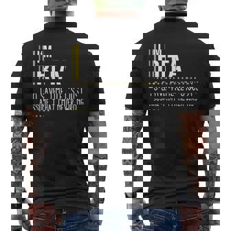 Rita Name Gift Im Rita Im Never Wrong Mens Back Print T-shirt - Seseable