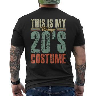 Roaring 20S Costume 20S Outfit 1920S Fashion 20 Theme Party Mens Back Print T-shirt | Mazezy