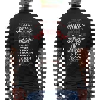 Rodriguez Blood Runs Through My Veins Last Name Family Men's T-shirt Back Print - Seseable