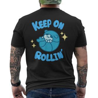 Roly Poly Pill Bug Keep Rollin' Men's T-shirt Back Print | Mazezy