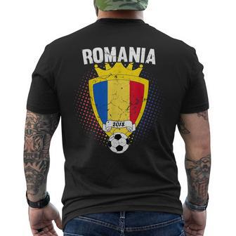 Romania Soccer 2018 Romanian Flag National Team Cup Mens Back Print T-shirt | Mazezy CA