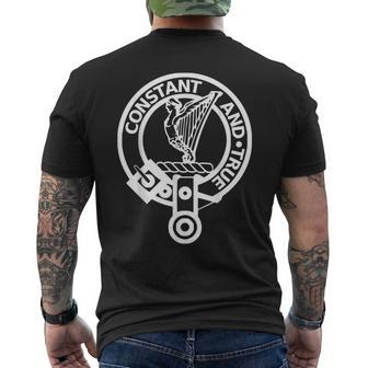 Rose Scottish Family Clan Name Crest Shield Men's Back Print T-shirt | Mazezy