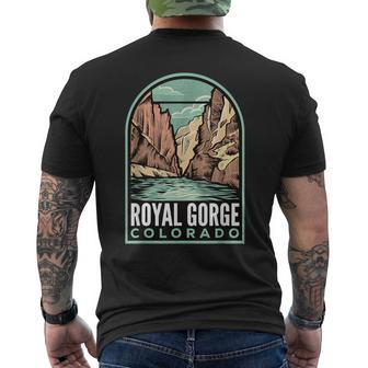Royal Gorge Colorado Vintage Men's T-shirt Back Print | Mazezy