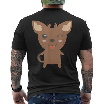 Russkiy Toy Russian Toy Terrier Toychik Men's T-shirt Back Print | Mazezy