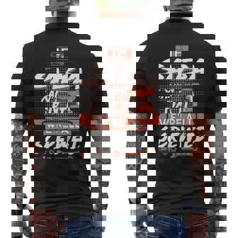 Saba Grandpa Gift If Saba Cant Fix It Were All Screwed Mens Back Print T-shirt - Seseable