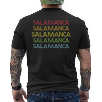 Salamanca Name Men's T-shirt Back Print | Mazezy