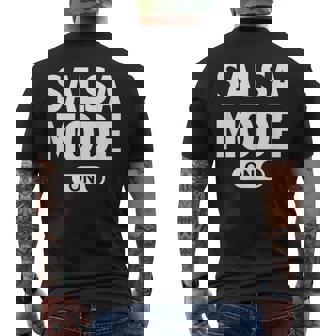 Salsa Dance Dancing Mode On Men's T-shirt Back Print | Mazezy