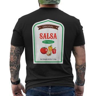 Salsa Sauce Costume Halloween Uniform Men's T-shirt Back Print - Thegiftio UK