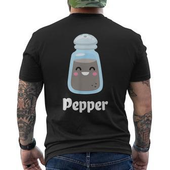 Salt & Pepper Matching Couple Halloween Best Friends Cute Men's T-shirt Back Print | Seseable CA