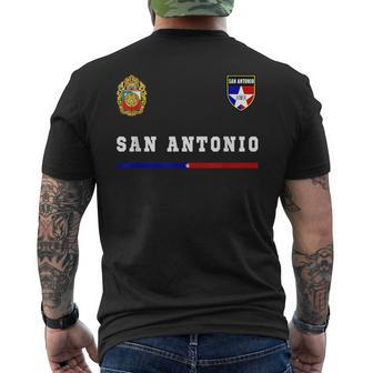 San Antonio SportsSoccer Jersey National Pride Gift Mens Back Print T-shirt | Mazezy