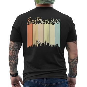 San Francisco - City Pride - Colorful Retro Skyline Mens Back Print T-shirt | Mazezy