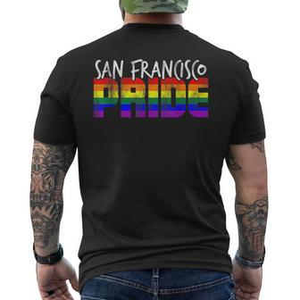 San Francisco Pride Lgbt Flag Mens Back Print T-shirt | Mazezy