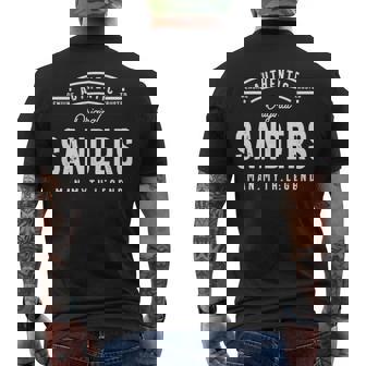 Sanders Name Gift Authentic Sanders Mens Back Print T-shirt | Seseable UK