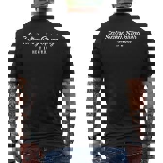 Saratoga Springs New York Nyc Souvenir Men's T-shirt Back Print | Mazezy