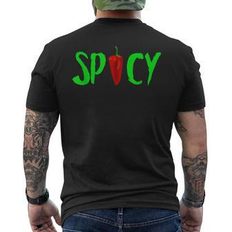Sauce Lovers Hot Chilli Pepper Men's T-shirt Back Print | Mazezy