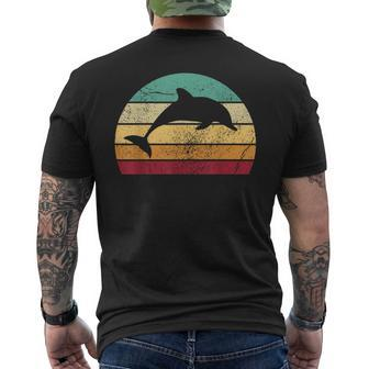 Save The Dolphin Endangered Species Men's T-shirt Back Print | Mazezy