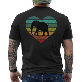 Save Serengeti Safari Kenya Africa Heart I Love Elephants Men's T-shirt Back Print | Mazezy AU