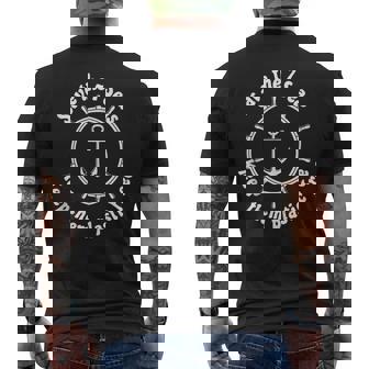 Save The 7 Seas Anchor Wheel Design Mens Back Print T-shirt | Mazezy