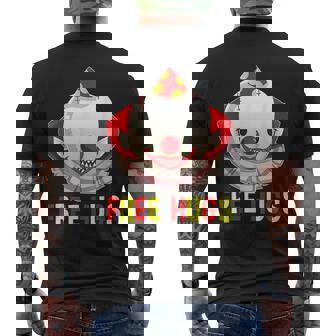 Scary Clown Evil Halloween Free Hugs Mens Back Print T-shirt | Mazezy