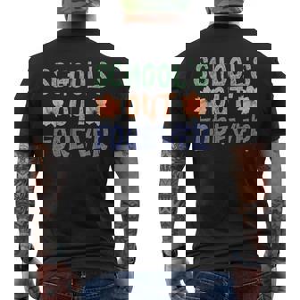Schools Out Forever Retro Last Day Of School Men's Crewneck Short Sleeve Back Print T-shirt