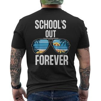 Schools Out Forever  Senior 2021  Last Day Of School Men's Crewneck Short Sleeve Back Print T-shirt