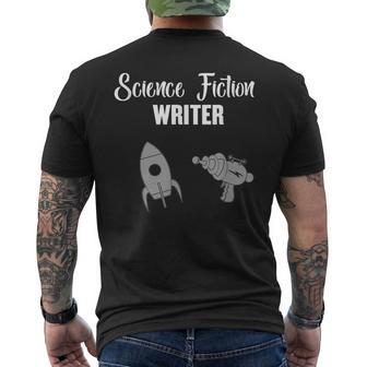 Science Fiction Sci-Fi Writer Author Books Novelist Writing Men's T-shirt Back Print | Mazezy DE