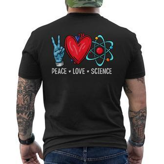 Science Lover Physics Biology Chemistry Love Science Men's T-shirt Back Print - Seseable