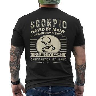 Scorpio Hated By Many Wanted By Plenty Men's T-shirt Back Print | Mazezy