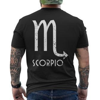 Scorpio Zodiac Sign October November Birthday Men's T-shirt Back Print | Mazezy AU